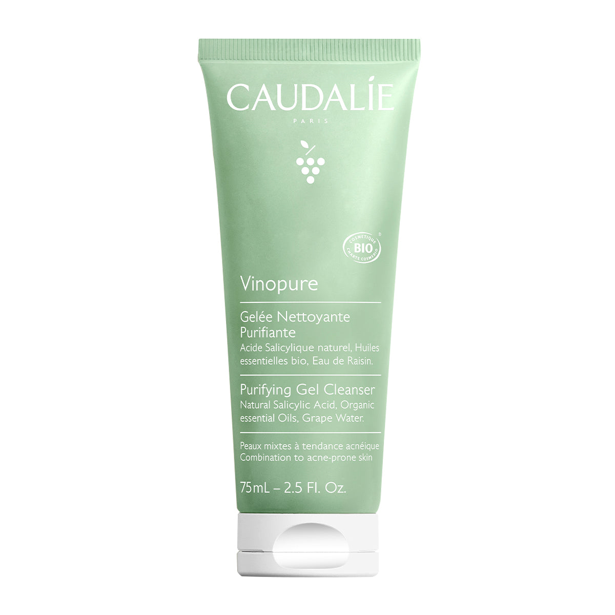 -Limpiadores Faciales-Caudalie-Caudalie,gel anti imperfecciones,Gel limpiador,Novedad,piel adulta,Piel con Acné,piel grasa,piel joven,Vinopure-Farmacia Cruz Cubierta
