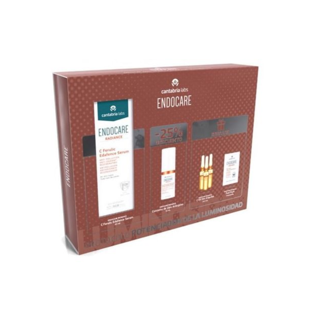 -Antiedad-Cantabria Labs-Ampollas faciales,antiedad,antimanchas,Antioxidante,Cantabria Labs,Endocare,Endocare Radiance,pack de regalo,piel adulta,piel madura,piel normal,piel seca,Sérum-Farmacia Cruz Cubierta