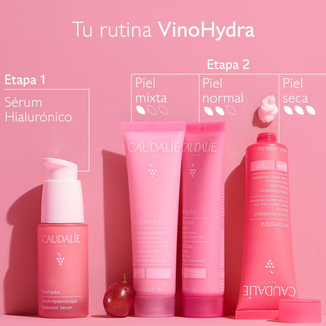 -Crema Hidratante-Caudalie-Caudalie,Crema de día,crema de noche,piel adulta,piel grasa,piel joven,piel madura,piel normal,piel sensible,vinohydra-Farmacia Cruz Cubierta