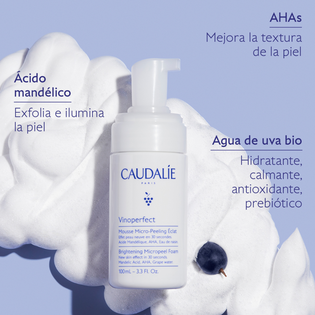 -Espuma limpiadora-Caudalie-antimanchas,Caudalie,Espuma limpiadora,Vinoperfect-Farmacia Cruz Cubierta