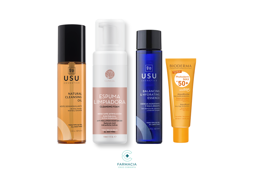 -Para Piel Joven y Normal-farmacia cruz cubierta-Aceite desmaquillante, beauty box, Bioderma, Bioderma Photoderm, Espuma limpiadora, piel adulta, piel joven, piel madura, Segle, Tónico y Esencia, Usu-Farmacia Cruz Cubierta