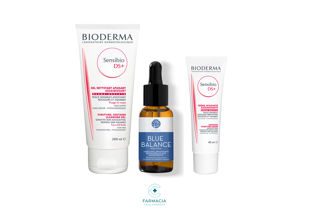 -Dermatitis Seborreica-farmacia cruz cubierta-beauty box,Bioderma,Bioderma Sensibio,piel adulta,piel joven,piel sensible,Segle,Segle Blue Balance-Farmacia Cruz Cubierta