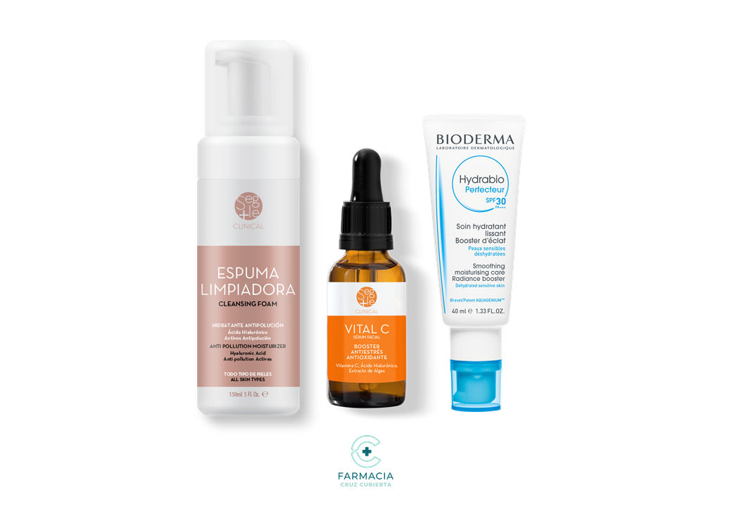 -Para Piel Joven y Normal-farmacia cruz cubierta-antiedad,beauty box,Bioderma,Bioderma Hydrabio,Crema de día,piel adulta,piel joven,piel normal,piel seca,Segle,Sérum,Vital C-Farmacia Cruz Cubierta