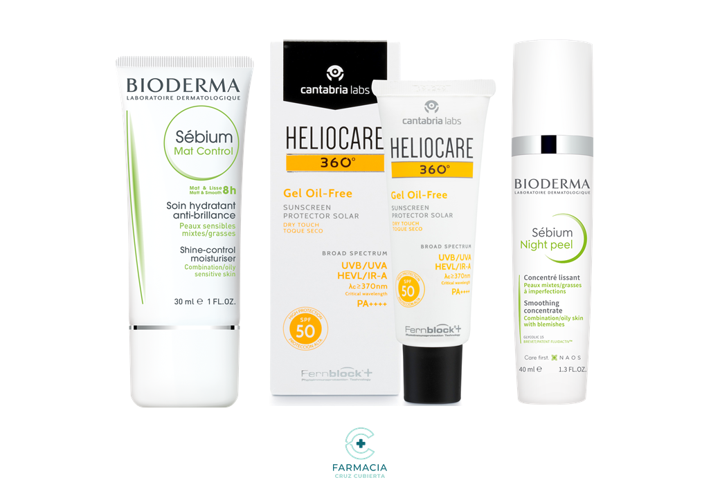 -Para Piel Joven y Grasa-farmacia cruz cubierta-beauty box,Bioderma,Bioderma Sebium,Crema de día,crema matificante,cuidado de noche,Piel con Acné,piel grasa,piel joven,piel madura-Farmacia Cruz Cubierta