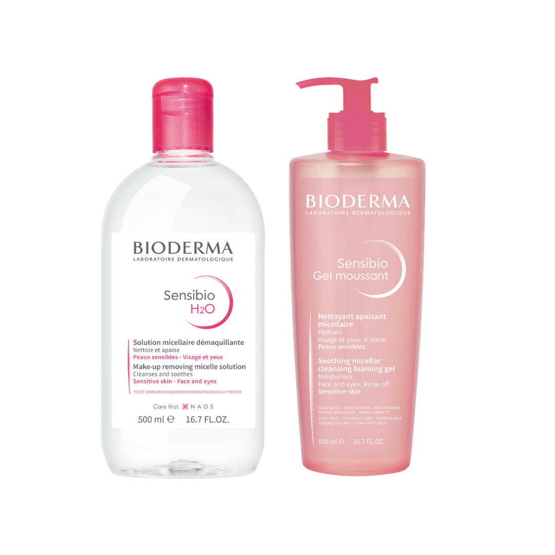 -Limpiadores Faciales-Bioderma-Agua Micelar,Bioderma,Bioderma Sensibio,Gel limpiador,pack promocional,piel adulta,piel grasa,piel joven,piel madura,piel normal,piel seca,piel sensible-Farmacia Cruz Cubierta