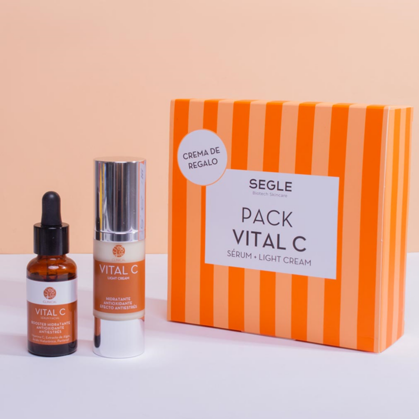 -Para Piel Adulta y Normal-Segle-antiedad, antimanchas, Antioxidante, pack de regalo, piel adulta, piel grasa, piel joven, piel madura, piel normal, piel seca, Segle, Sérum, Vital C-Farmacia Cruz Cubierta