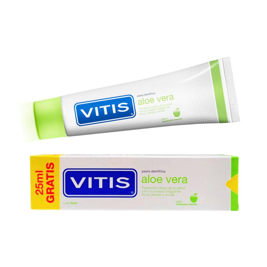 VITIS Aloe vera sabor manzana-Vitis-pastas dentales,vitis-Farmacia Cruz Cubierta