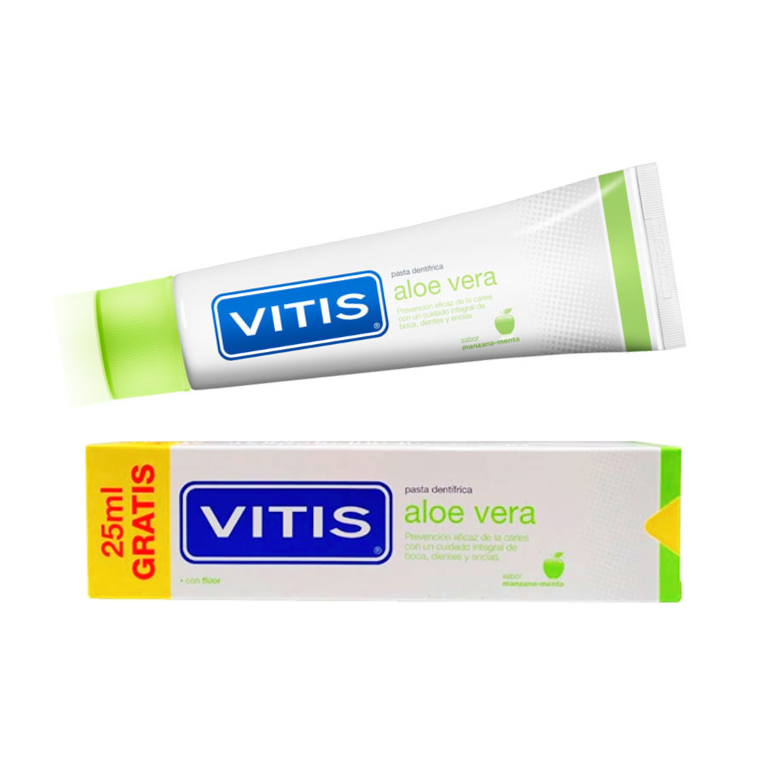 VITIS Aloe vera sabor manzana-Vitis-pastas dentales, vitis-Farmacia Cruz Cubierta