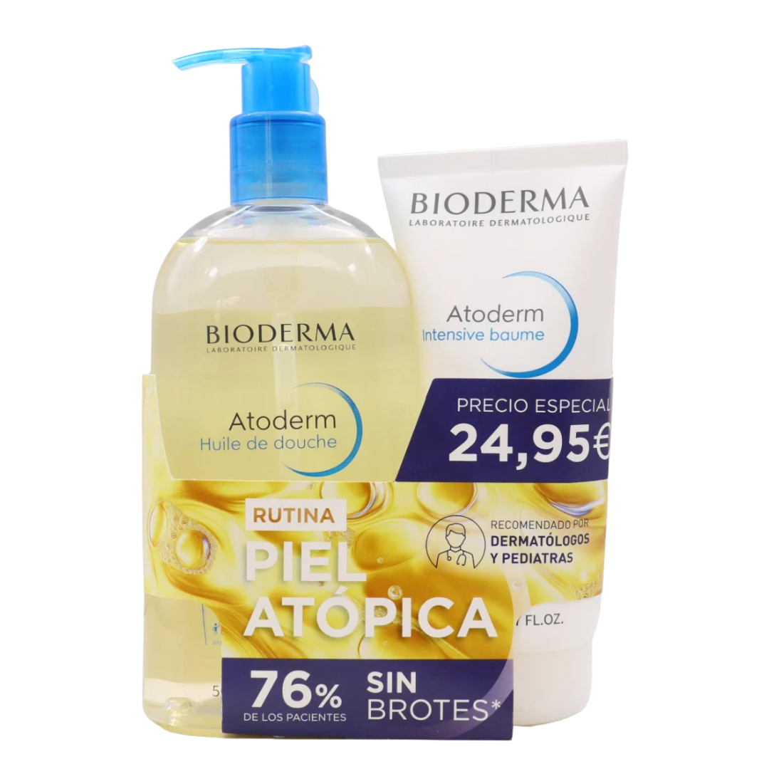 -Gel de ducha-Bioderma-Bioderma,Bioderma Atoderm,gel/aceite de ducha,hidratante corporal,higiene corporal,pack promocional,piel atópica-Farmacia Cruz Cubierta