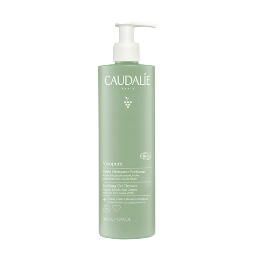 -Limpiadores Faciales-Caudalie-Caudalie, gel anti imperfecciones, Gel limpiador, piel adulta, Piel con Acné, piel grasa, piel joven, Vinopure-Farmacia Cruz Cubierta