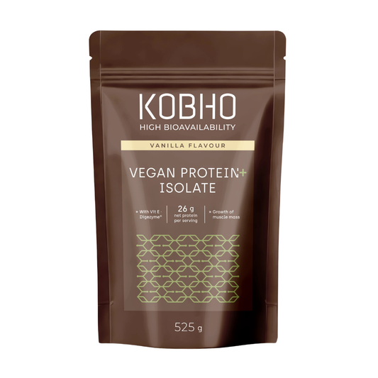 KOBHO PROTEÍNA VEGANA AISLADA SABOR VAINILLA 525G 15 DOSIS