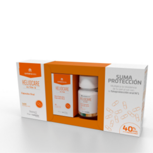 -Vitaminas y Suplementos-Cantabria Labs-Cantabria Labs, cápsulas solares, duplo, Heliocare, pack promocional, promohelio30, Protector Solar-Farmacia Cruz Cubierta