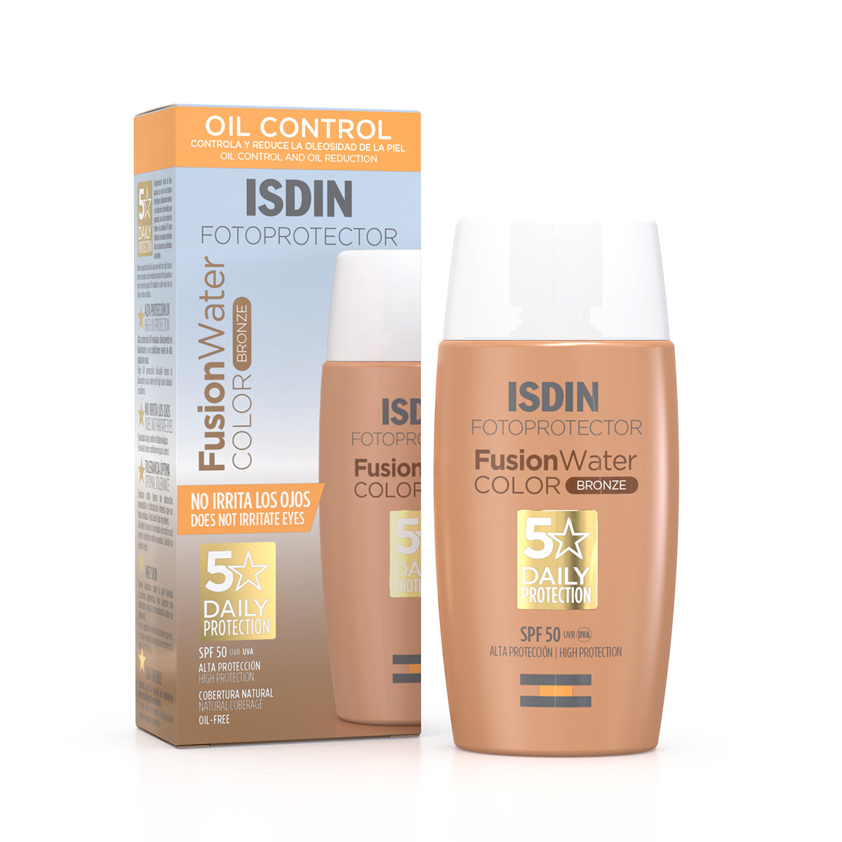 -Protección Solar-Isdin-isdin,isdin fusion water,Protector Solar,Protector Solar con Color,protector solar facial-BRONZE-Farmacia Cruz Cubierta